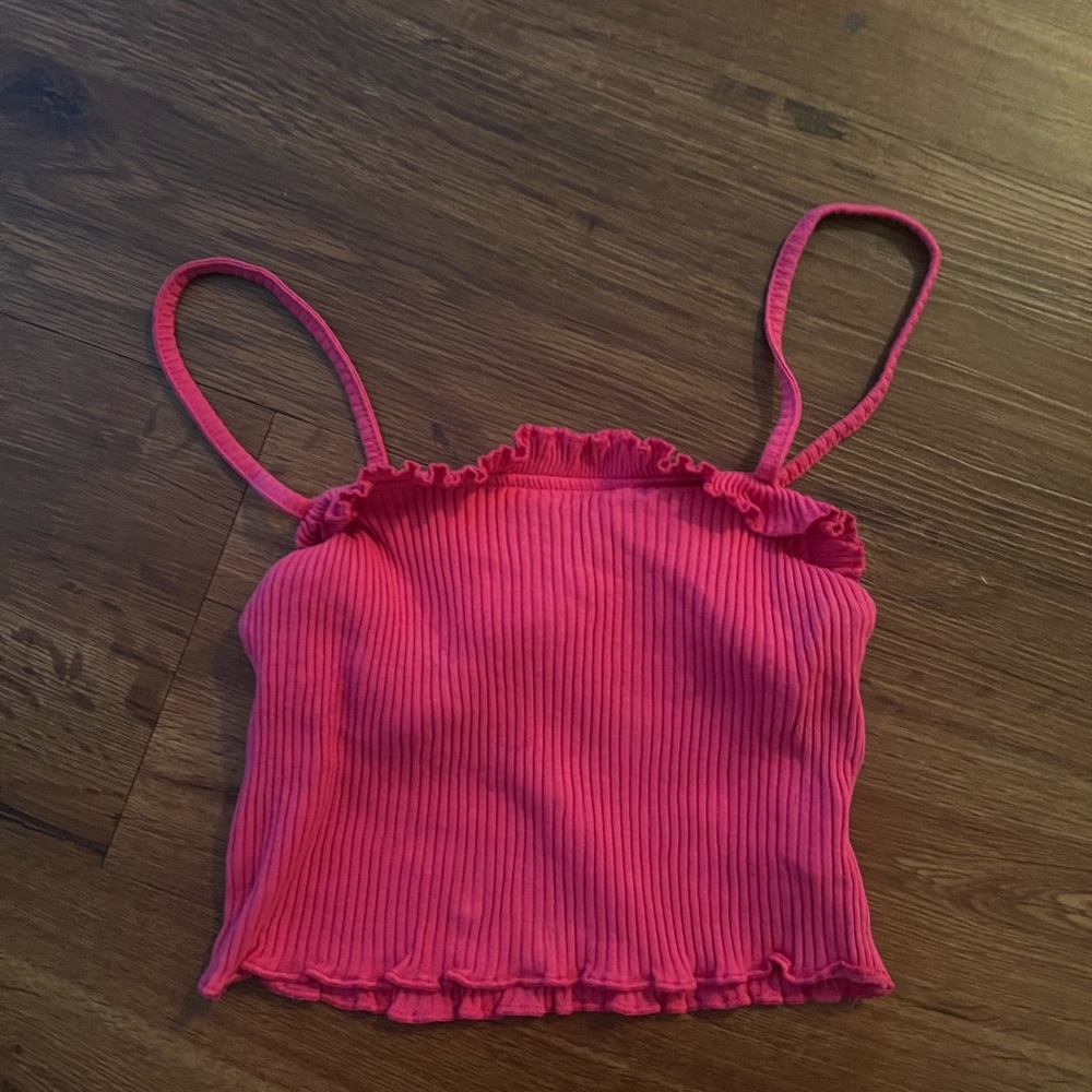Pink crop top